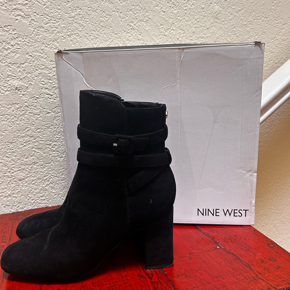 Nine West Black Ankle Booties
